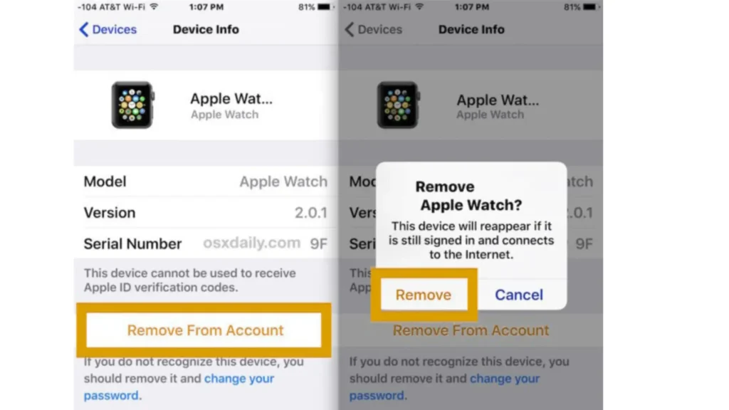 How to Remove a Device from an iCloud Account via iOS