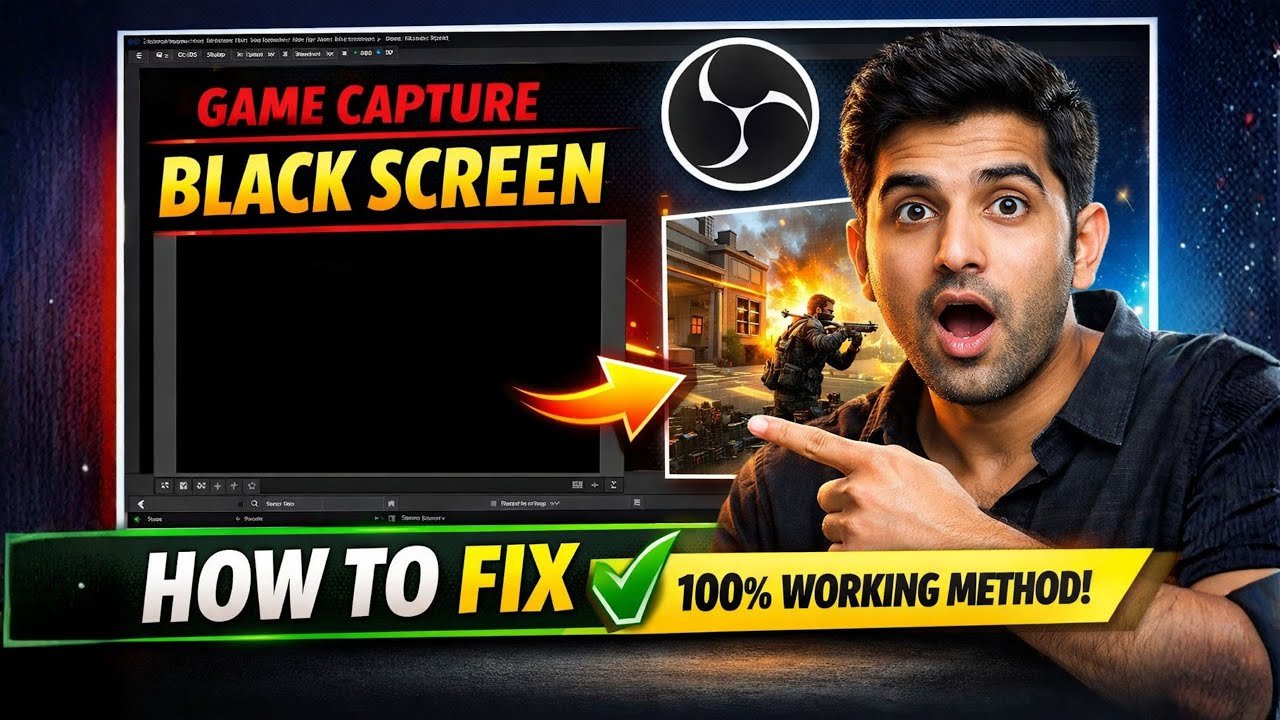 How to Fix OBS Black Screen Issu