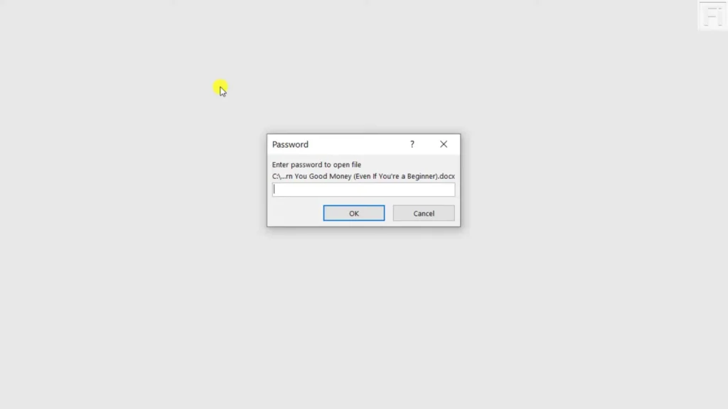 how to remove password from word document